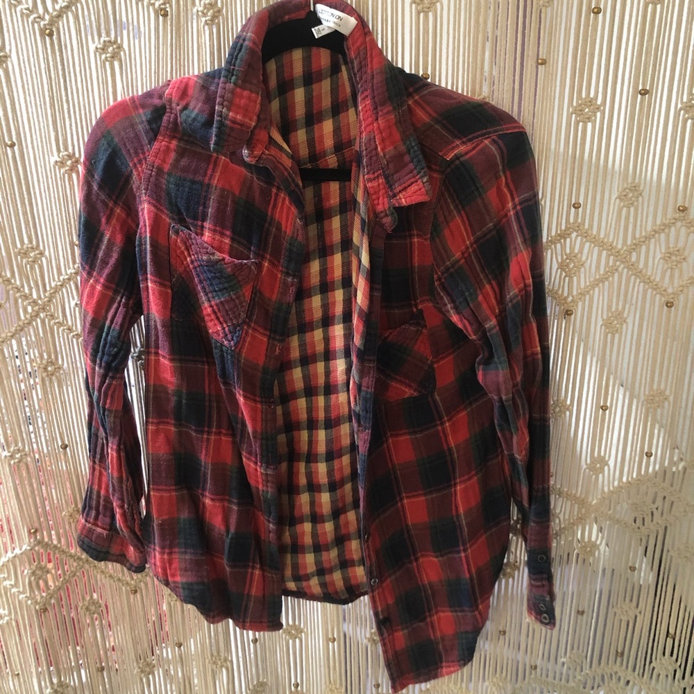 Cotton On Red Plaid Flannel